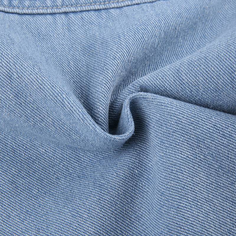 Vintage Wide Leg Denim Cargo Pants for Women